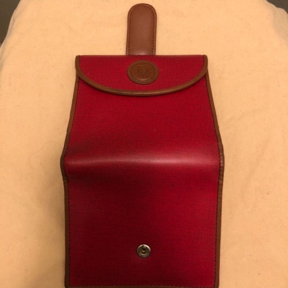Christian Dior medium bifold wallet red